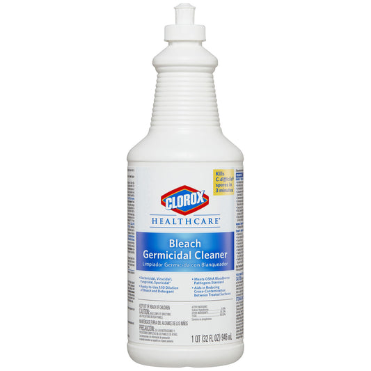 Clorox Healthcare® Bleach Germicidal Cleaner Pull-Top, 32 fl oz, 6/cs