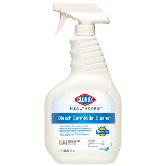 Clorox Healthcare® Bleach Germicidal Cleaner Spray, 32 oz, 6/cs (60 cs/plt)