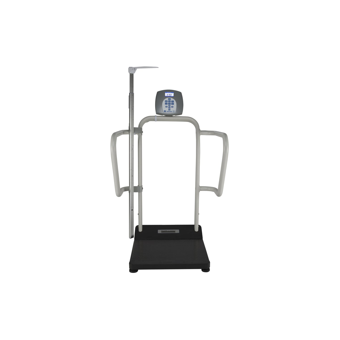 Digital Platform Scale with Extra Wide Handrails & Digital Height Rod, 1000 lb Capacity, ADPT30