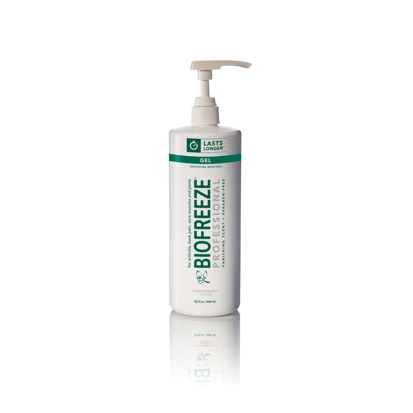 Biofreeze® Professional, 32 oz Gel Pump, Green, 16/cs (36 cs/plt) (091624)