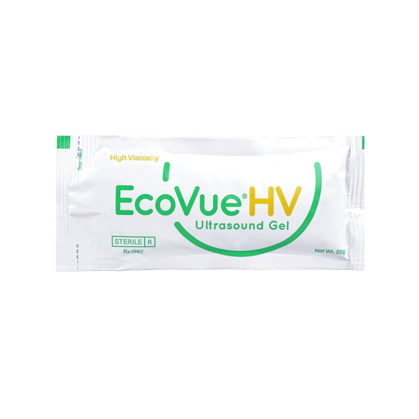 EcoVue® High-Viscosity Ultrasound Gel, 20g Packet, Sterile, 100/bx, 4bx/cs