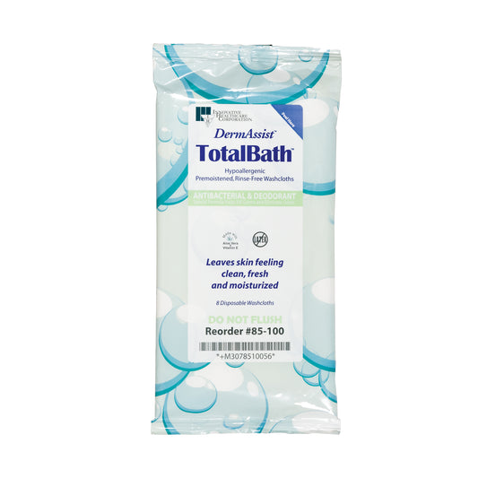 Bath Cloth, Standard Weight, Antibacterial, Deodorant, Clean Scent, Moisturizing, 8/pk, 30 pk/cs