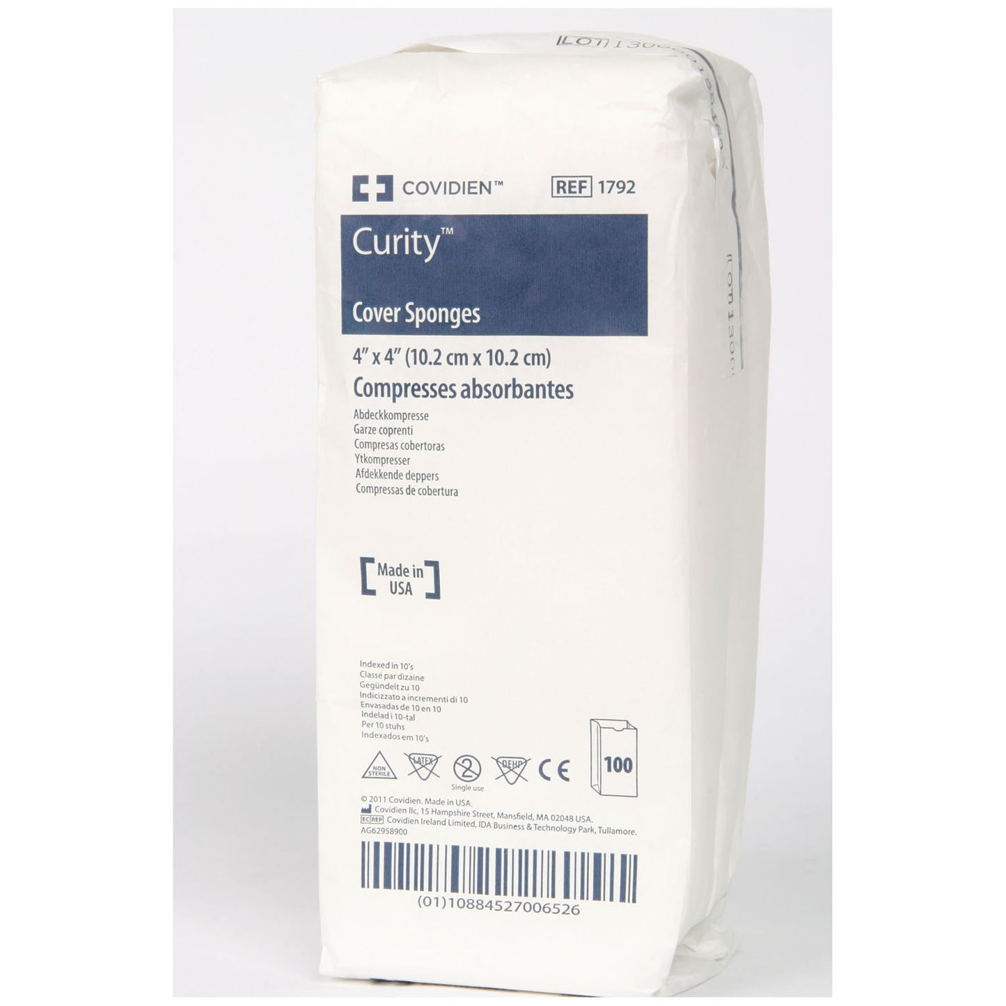Cover Sponge, Non-Sterile, Bulk, 4" x 4", 100/bg, 20 bg/cs