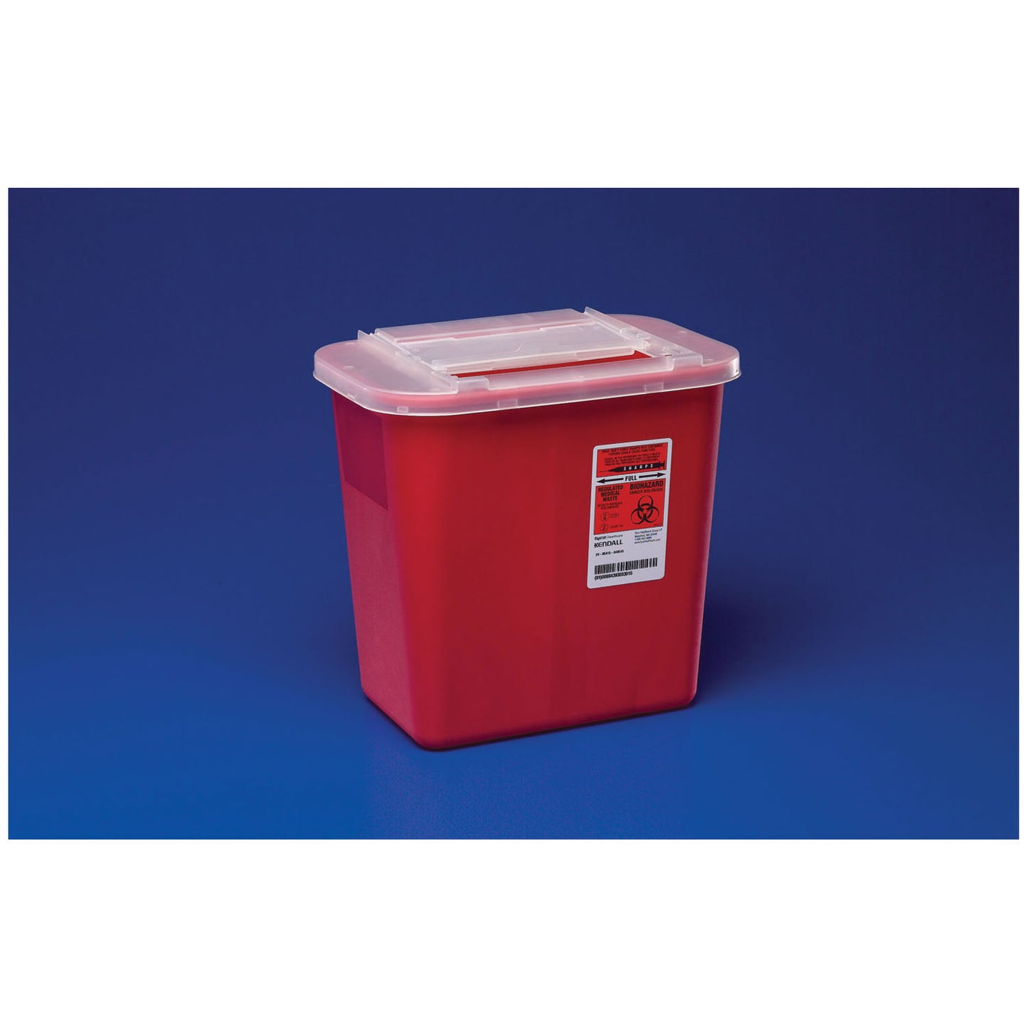Container, 2 Gal, Red, Clear Lid, 10.1"H x 7¼"D x 8½"W, 20/cs (28 cs/plt) (020583)