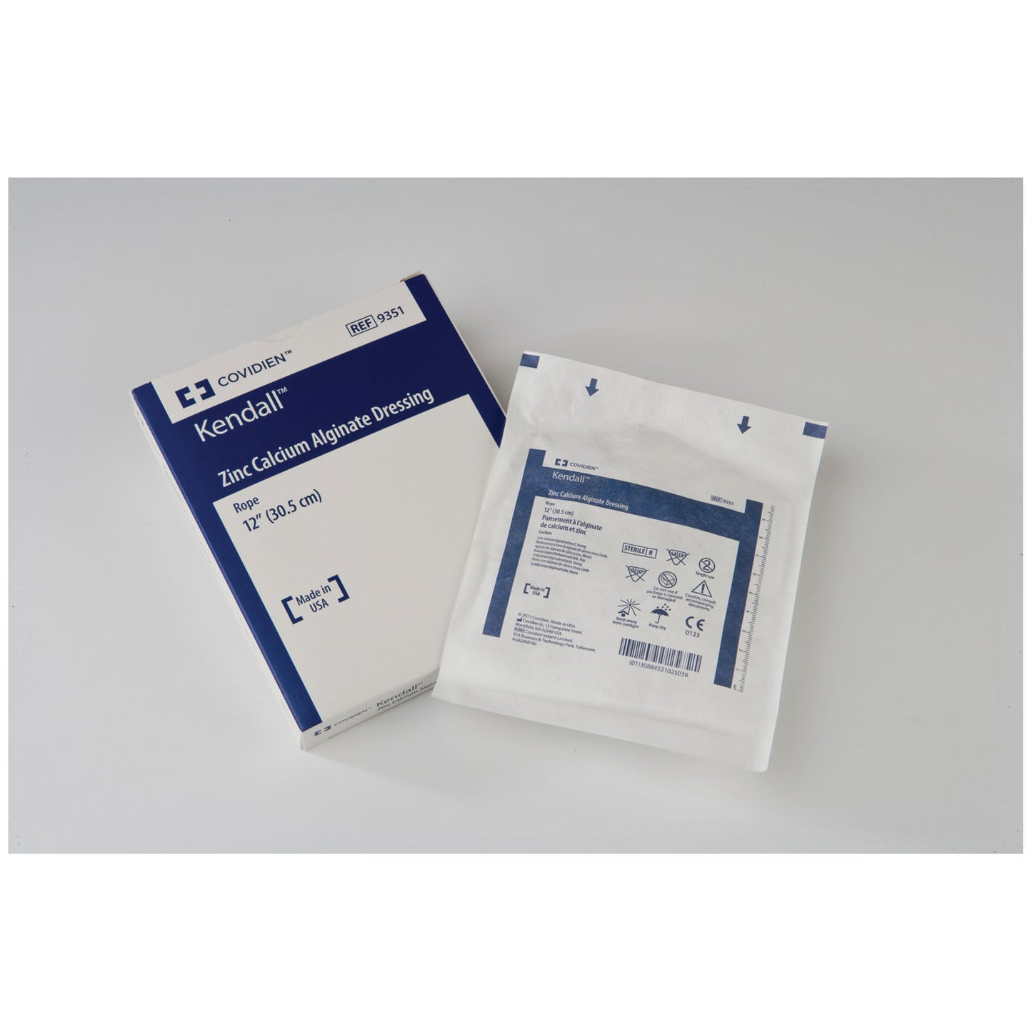 Calcium Alginate Dressing, Zinc, 2" x 2", Sterile 1s, 10/bx, 10 bx/cs