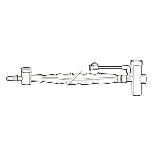 Closed Suction System, Adult, 14FR T-Piece, 21.3", 22mm Flex, 10/bx, 2 bx/cs