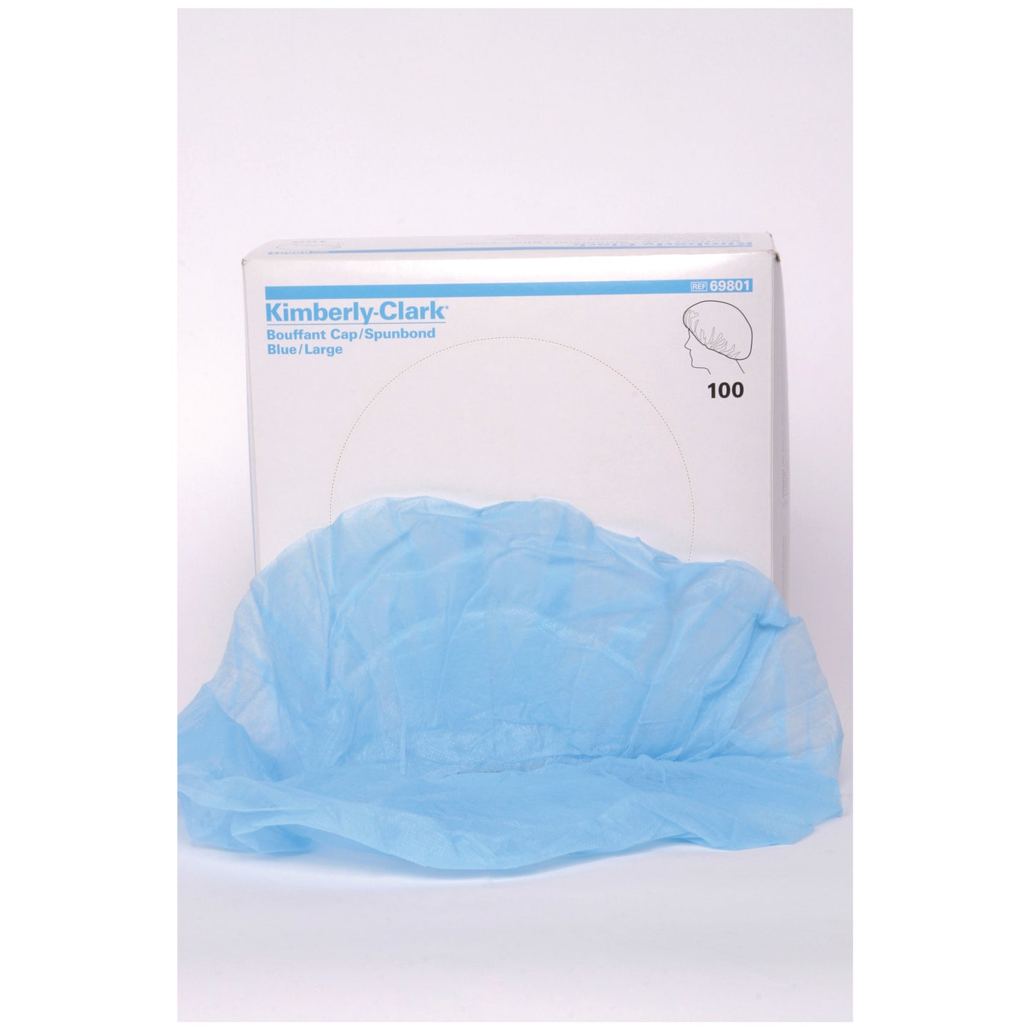 Bouffant Cap Spunbound, Blue, Large , 100/ctn, 5 ctn/cs (24")