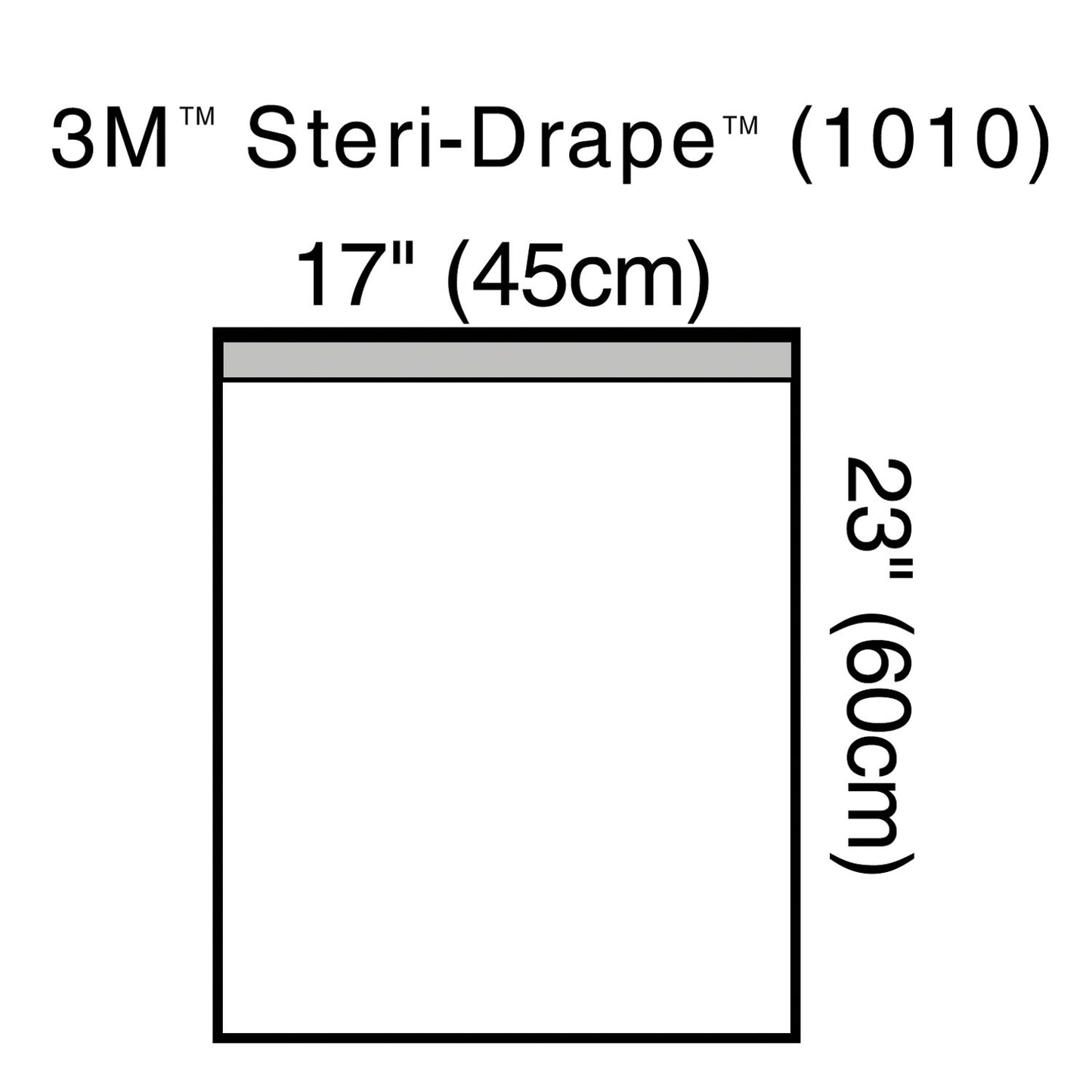 Towel Drape, Large, 23" x 17" with Adhesive Strip & Clear Plastic, 10/bx, 4 bx/cs (Continental US+HI Only)