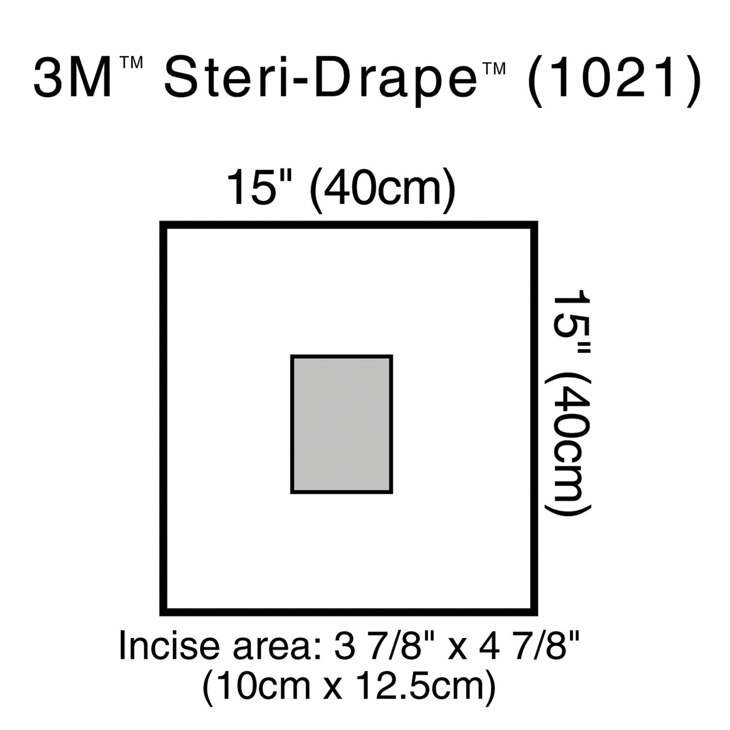 Small Drape with Incise Film, 15" x 15", 10/bx, 4 bx/cs (Continental US+HI Only)