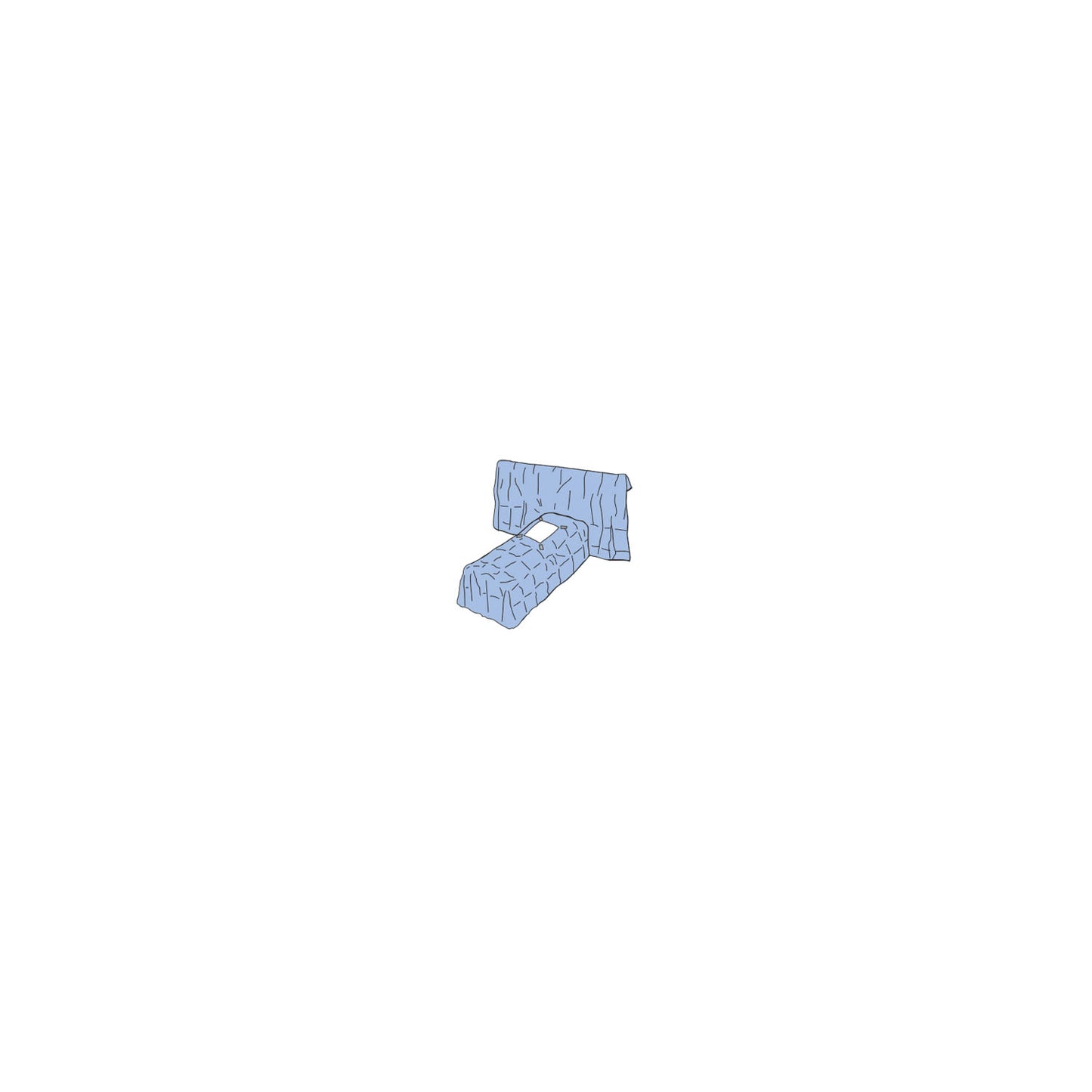 Steri-Drape™ Laparoscopy Drape, 112" x 72", Supine Position, Absorbent Impervious Material, Adhesive Aperture, 4 Tube Organizer, 10/bx, 2 bx/cs (Continental US+HI Only)