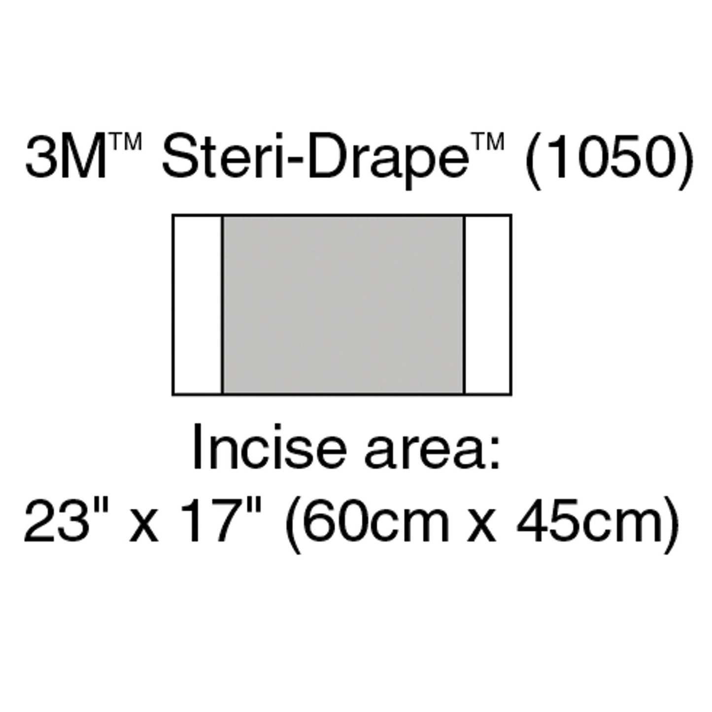 Incise Drape, Overall 32" x 17", Incise 23" x 17", 10/bx, 4 bx/cs (Continental US+HI Only)