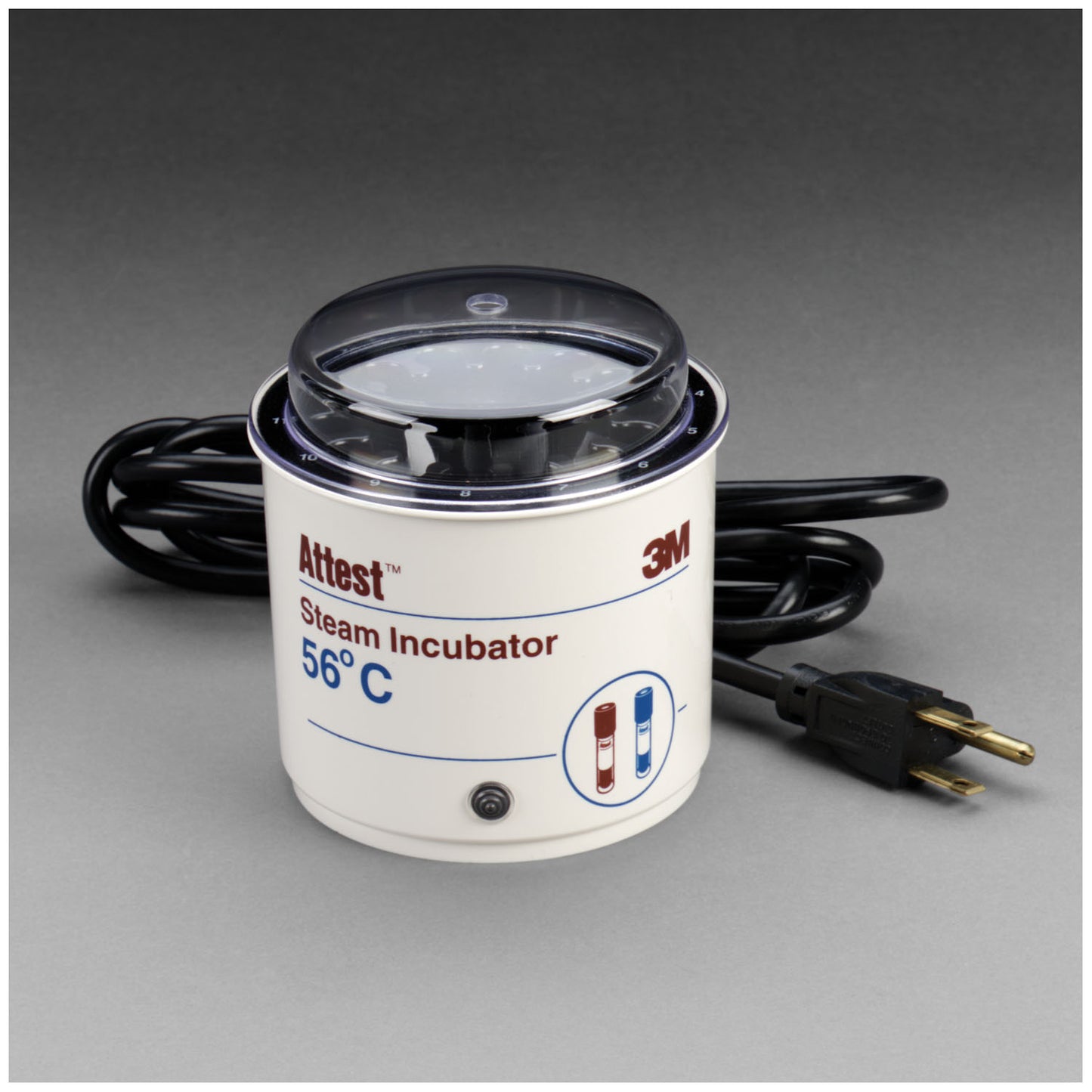 14-Vial Incubator, 56°C Steam, 120 Nominal Voltage Required, 90-132V Acceptable (round) (Continental US+HI Only)