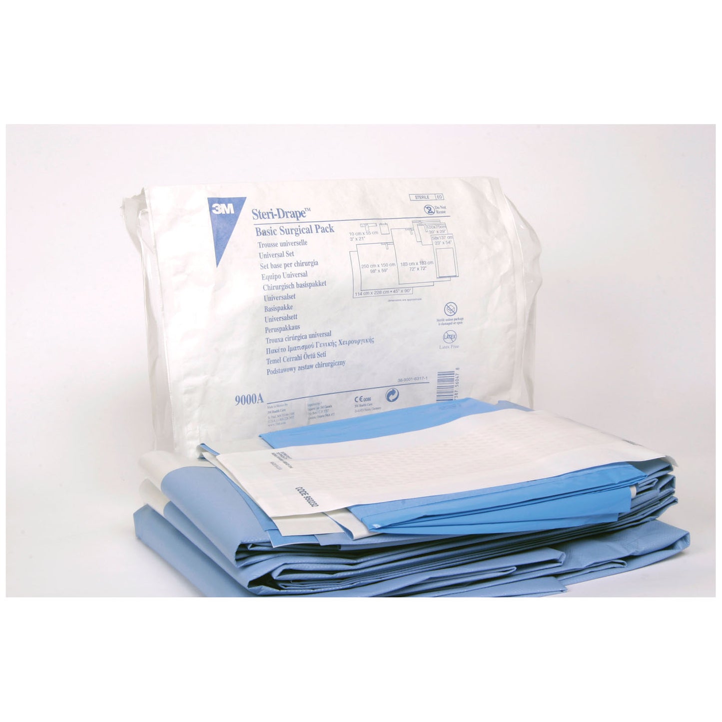 Steri-Drape™ Basic Surgical Pack: Op Tape, Hand Towels, Mayo Stand Cover, Adhesive Towel Drapes, Medium & Large Adhesive Drape Sheets, Instrument Table Cover, 7/bx, 2 bx/cs (Continental US+HI Only)
