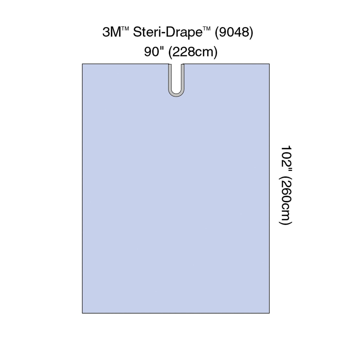 Steri-Drape™ Adhesive Split Sheet, 90" x 102", Absorbent Impervious Material, 15/bx, 2 bx/cs (Continental US+HI Only)