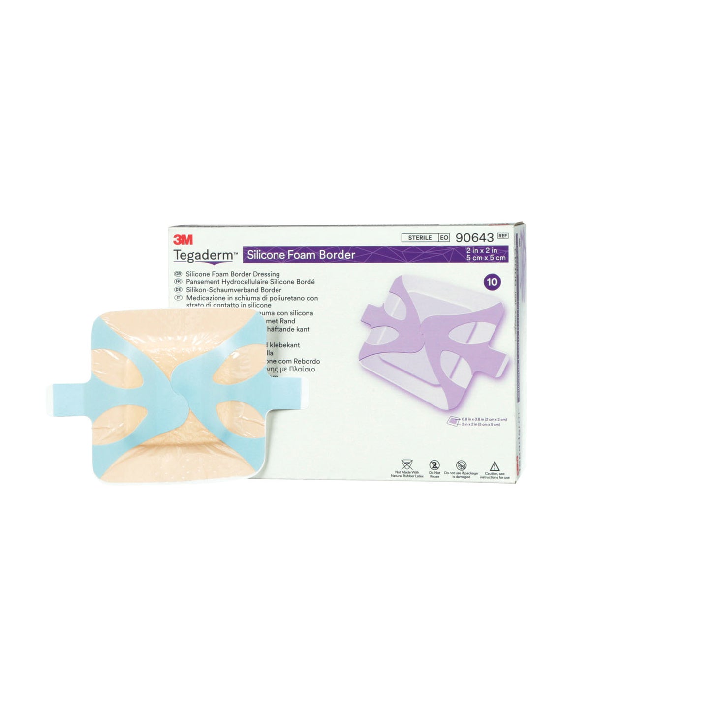 Bordered Dressing, 2" x 2", 10/bx, 6 bx/cs (Continental US+HI Only)