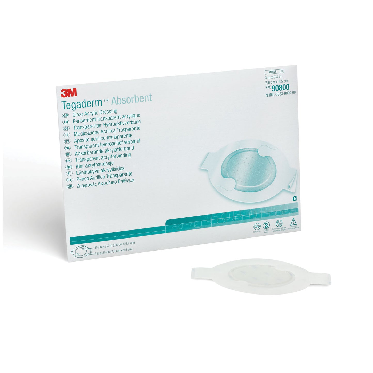 Dressing, Small Oval, Pad Size 1½" x 2¼", Overall Size 3" x 3¾", 10/bx, 4 bx/cs (Continental US+HI Only)