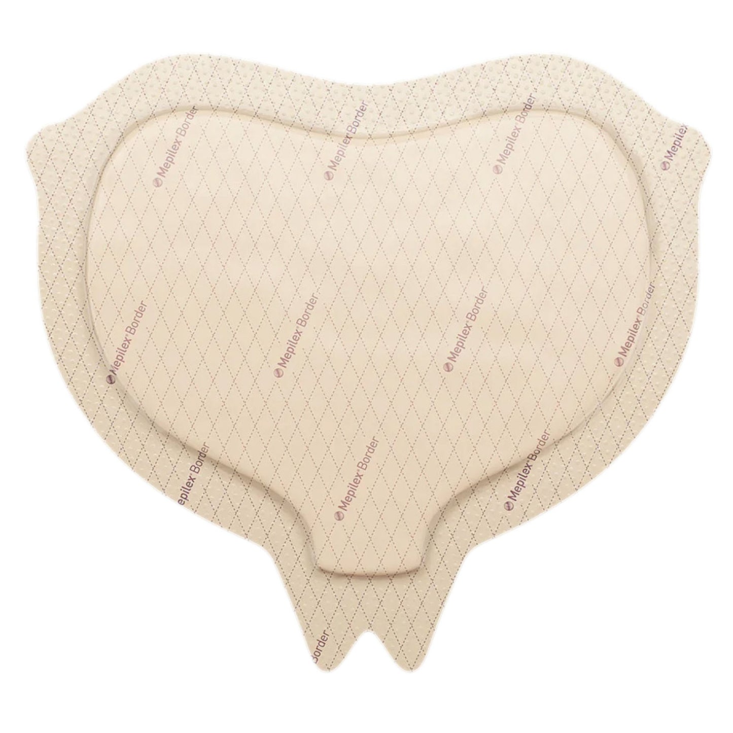 Border Foam Sacrum Dressing, 6.3” x 7.9” , Self-Adherent Soft Silicone, 10/bx, 5bx/cs (16 x 20cm)