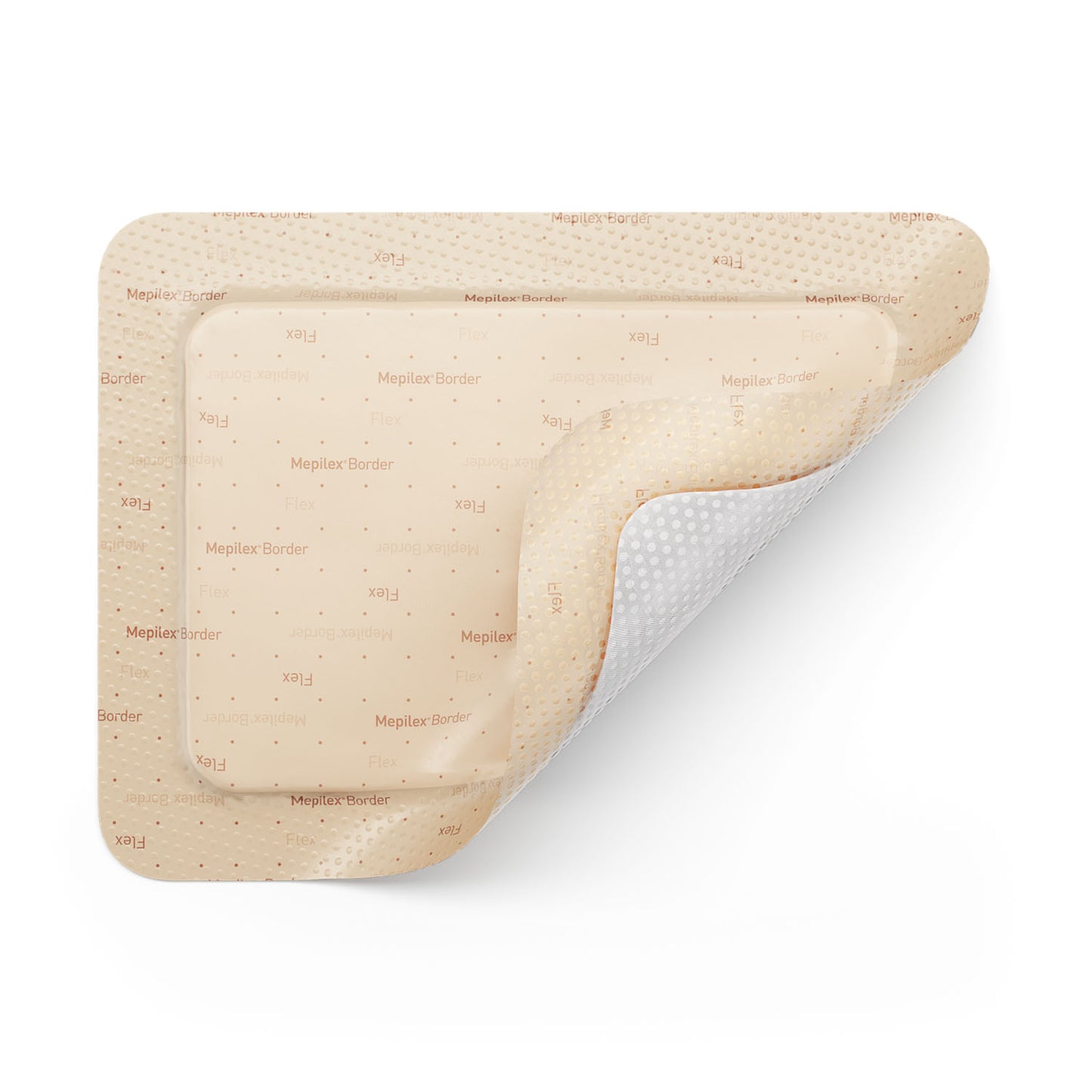 Foam Dressing, 6" x 8" Flexible, Self-Adherent, Absorbent, Bordered, Safetac Technology, 5/bx, 10 bx/cs (15 x 20cm)