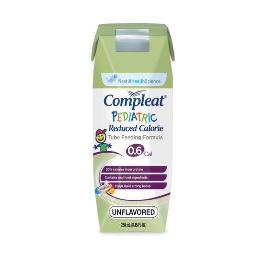 Compleat® Pediatric, Reduced Calorie, 250mL Cans, Unflavored, 24/cs (Products cannot be s (144 cs/plt) (Minimum Expiry Lead is 90 days; Non-Returnable)
