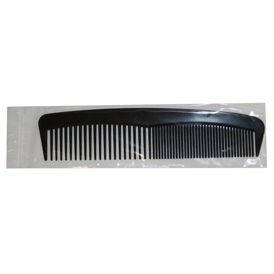 Comb, 5" Black , 144/bx, 10 bx/cs (Individually Polybagged)