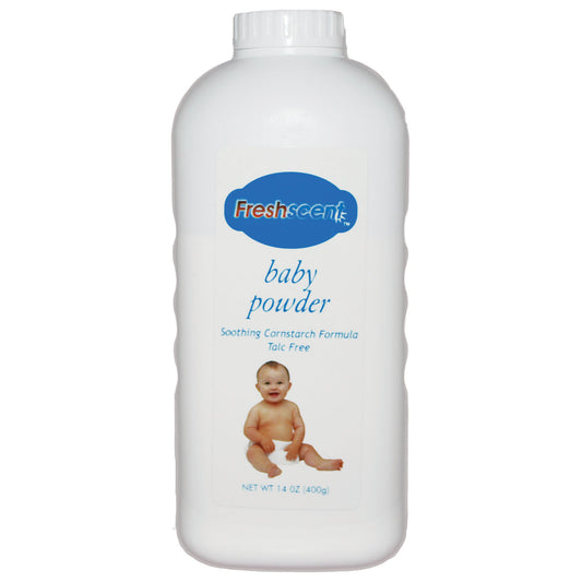 Baby Powder, Talc-Free, Soothing Cornstarch Formula, 14 oz, 24/cs