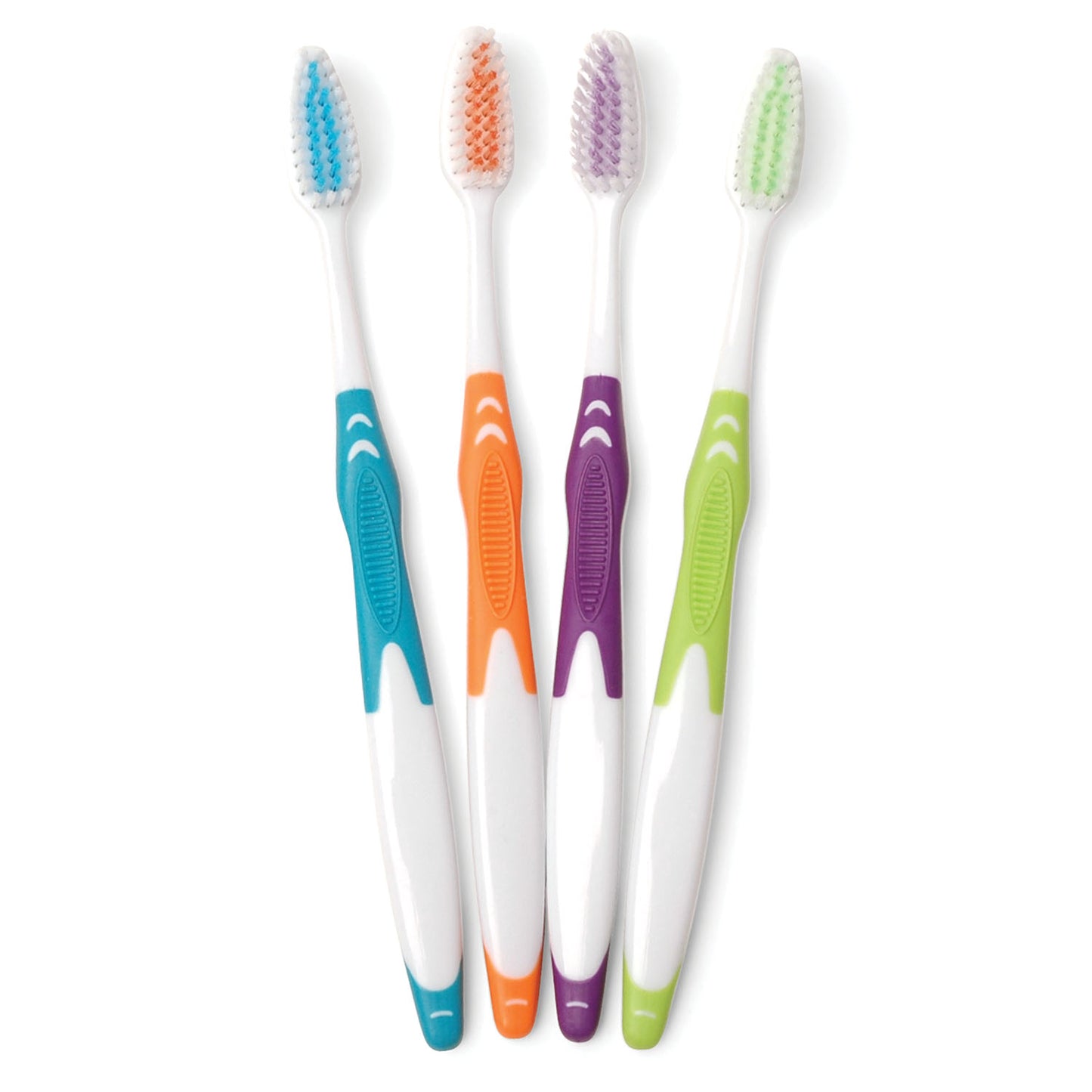 Freshmint® Toothbrush, Adult, Rubber Handle, Nylon, 144/cs