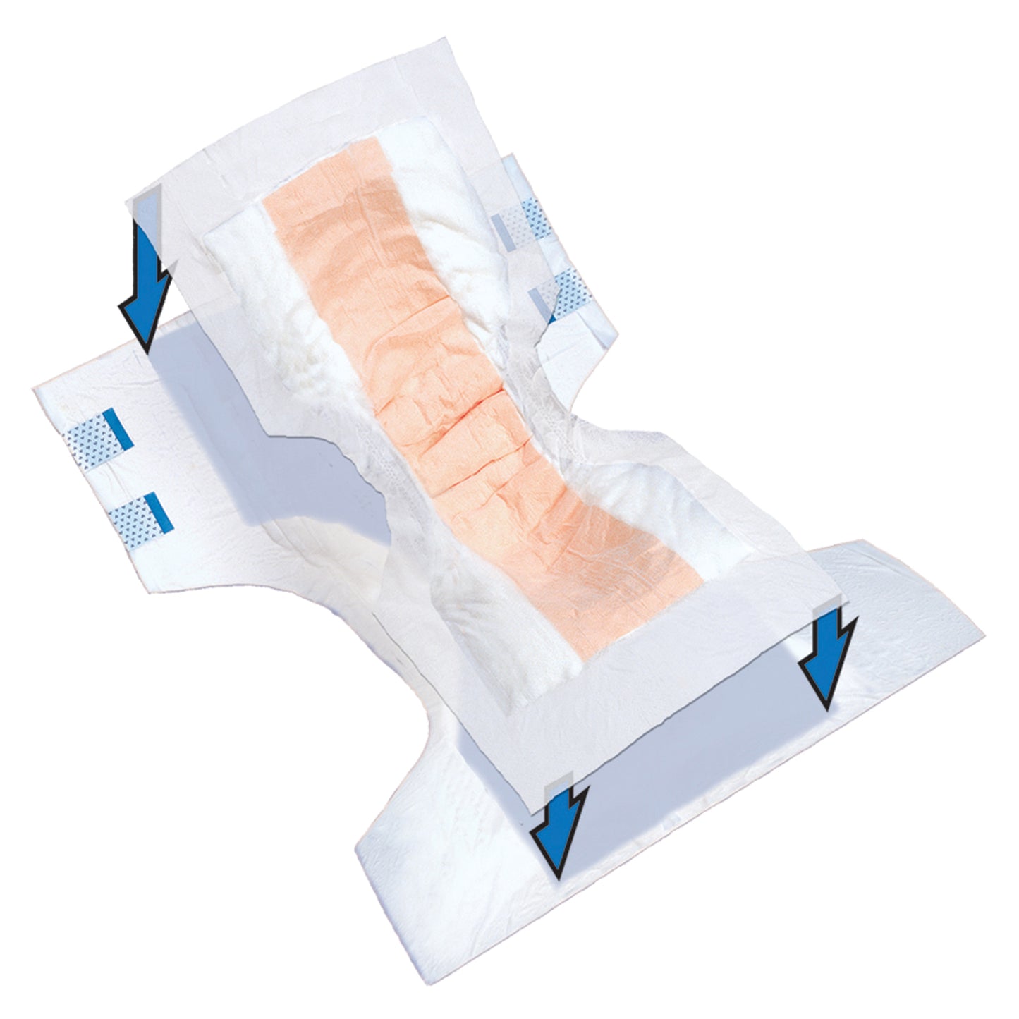Booster Super-Plus Contour, 14" x 32", Capacity 27½ fl oz, 12/bg, 8 bg/cs