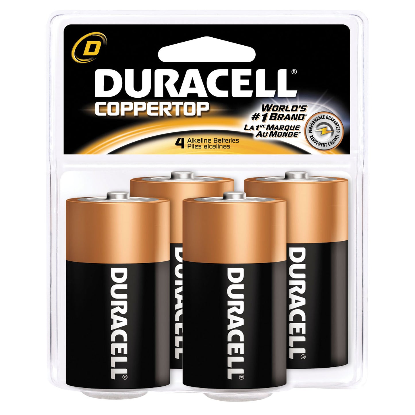 Battery, Alkaline, Size D, 4pk, 12 pk/cs (UPC# 03361)