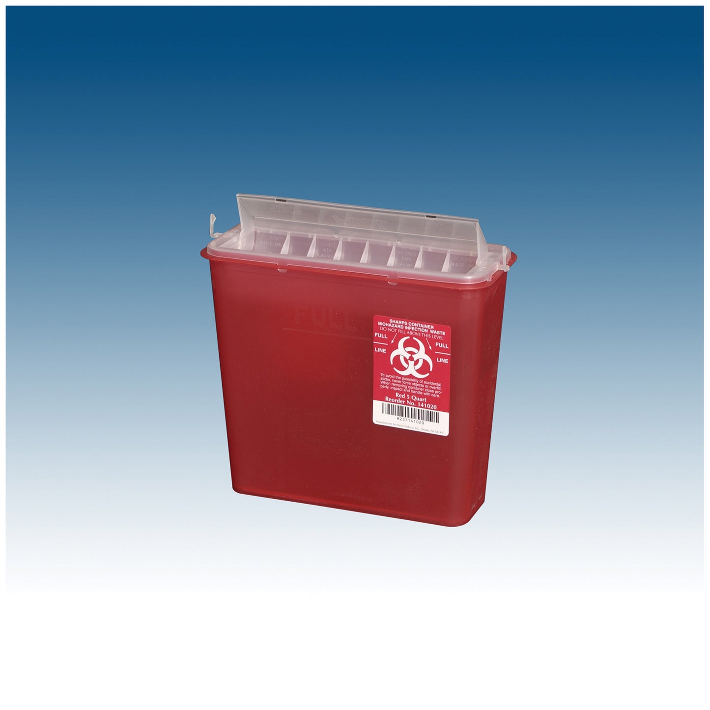 Container, 5 Qt, Red, 10/bx, 2 bx/cs (30 cs/plt) (Item is on allocation. Supplie may be limited or there may be longer than normal lead times)