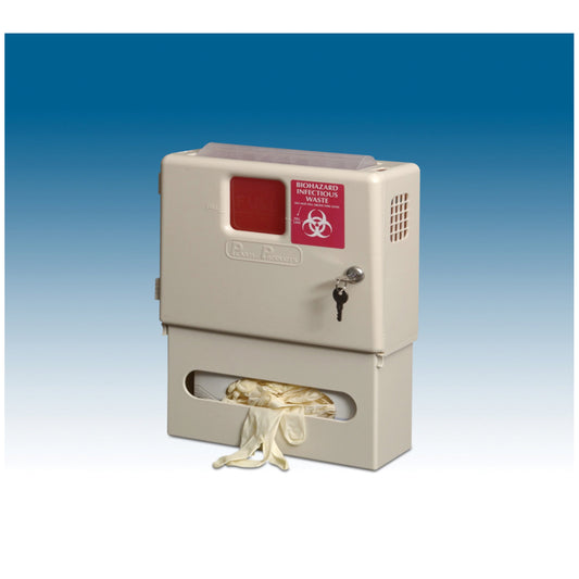 Combo Pak, Includes: 1-5 Qt Sharps Container , 1-Locking Wall Cabinet , & 1-Glove Box , 1/cs (#141020) (#143002) (#144002) (Item is on allocation. Supplie may be limited or there may be longer than normal lead times)