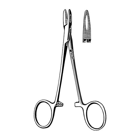 Collier Needle Holder, Fenestrated Jaw, 5.25"