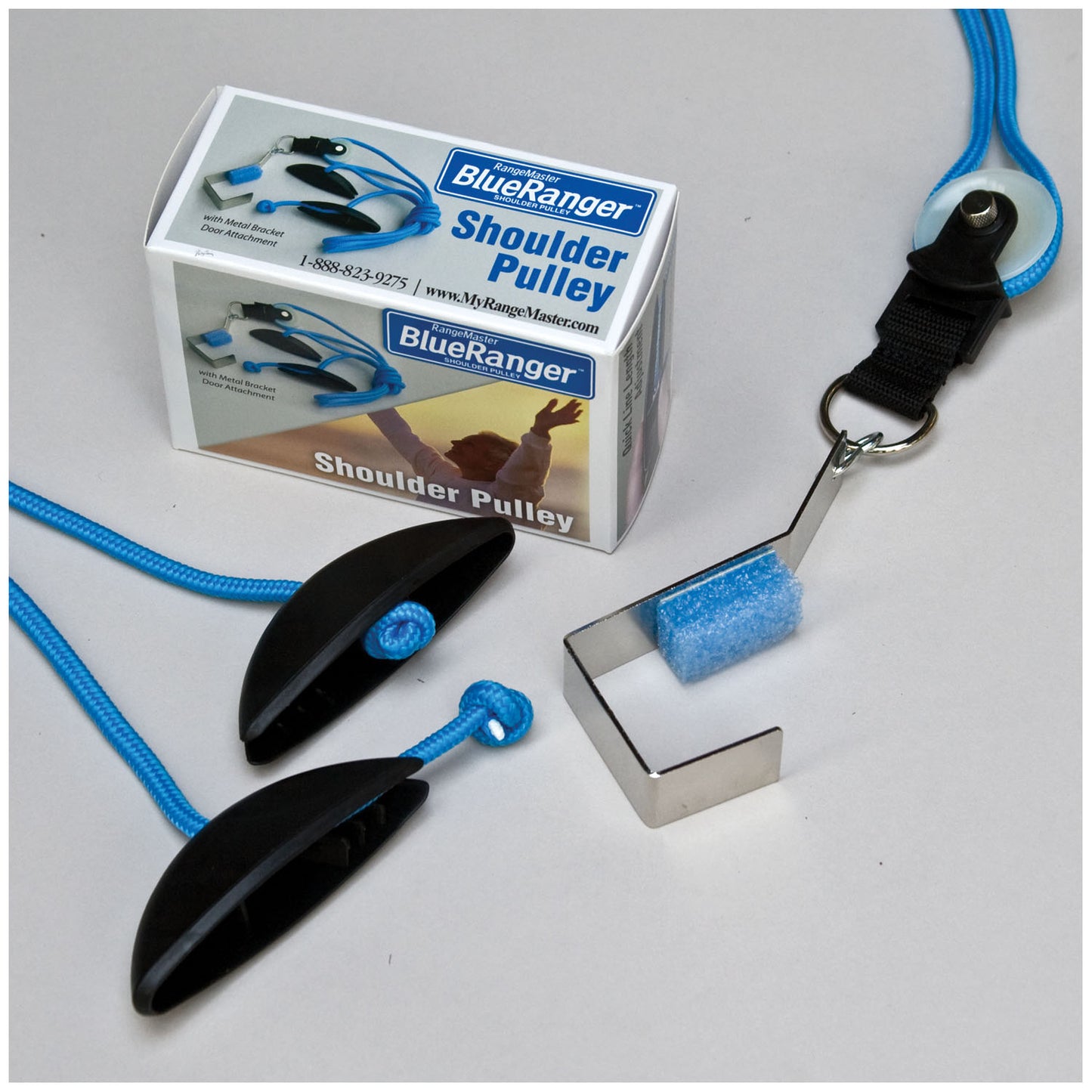 Shoulder Pulley with Metal Bracket & Self-Locking Handle, Retail Package