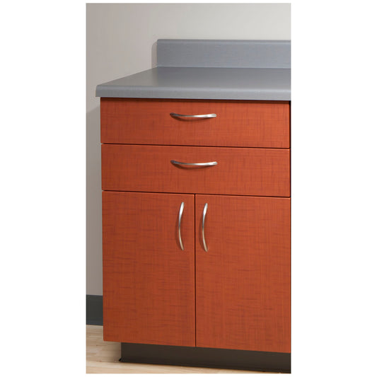 Base Cabinet, Steel, 24", Two Drawers, Two Doors, Quiet White (2) (2)