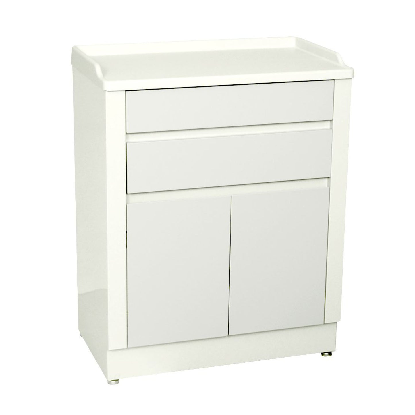 Treatment Cabinet, 6120, Two Doors, Two Drawers, One Shelf, 27"W x 34"H x 16.5"D, Quiet White (2) (2) (1)