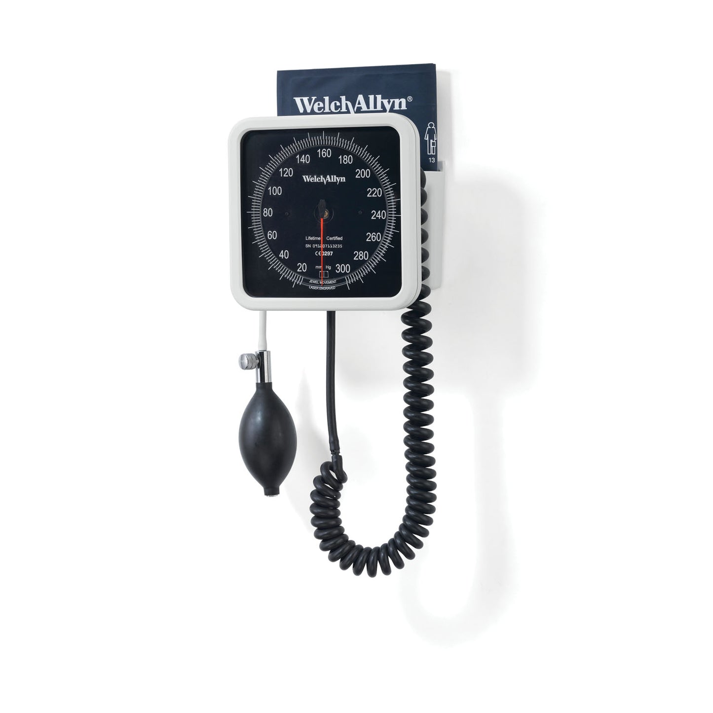 767 Wall Aneroid Manometer Only, 8 ft Tubing