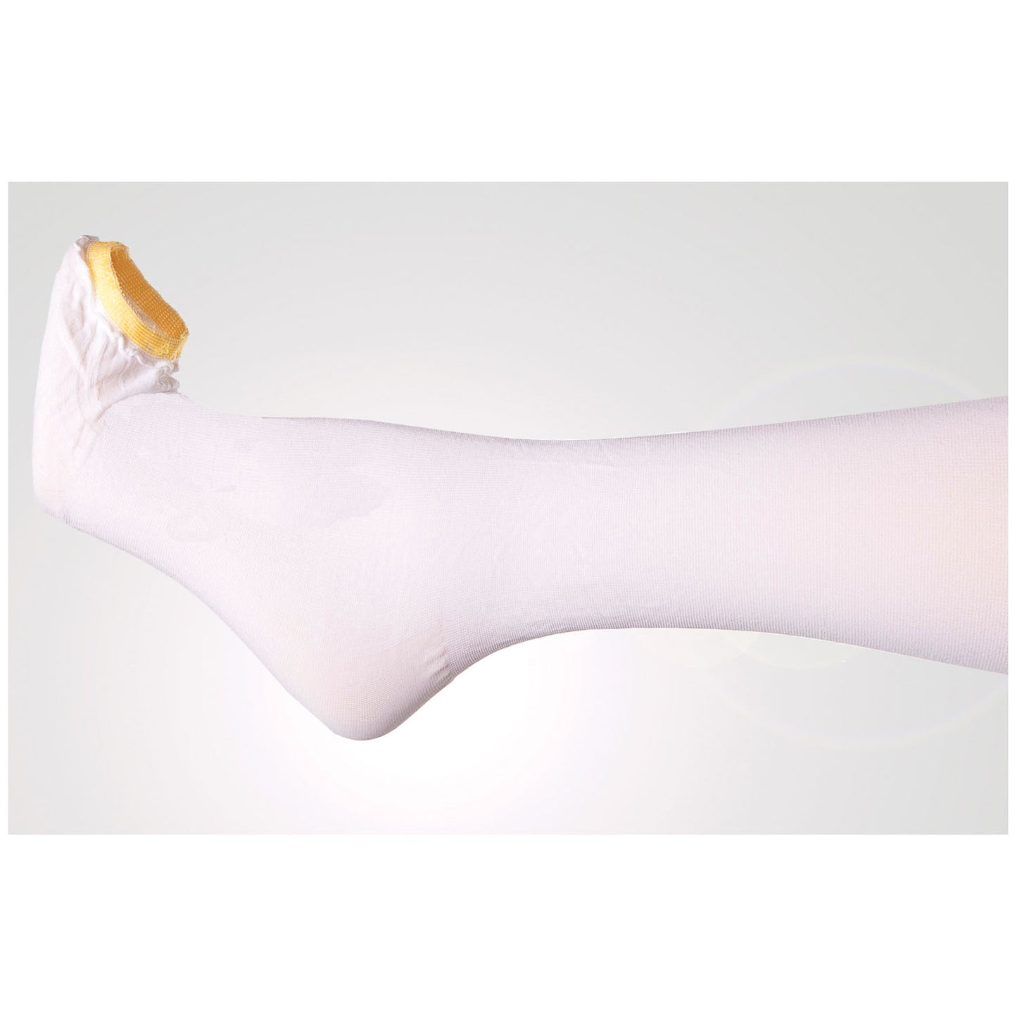 Thigh Length Anti-Embolism Stocking, Small, Short, Upper Thigh Circumference less than 25"; Calf Circumference less than 12", Length Gluteal Furrow to Bottom of Heel less than 29": Yellow Top, Yellow Toe, 12 pr/cs
