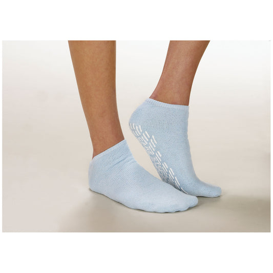 DISC-Slippers, Adult Medium, Double Tread, Blue, 48/cs