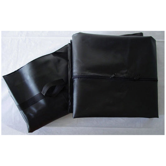 Black Disaster Bag, Straight Zipper with 6 Handles, 36" x 90", 5/cs (42 cs/plt)