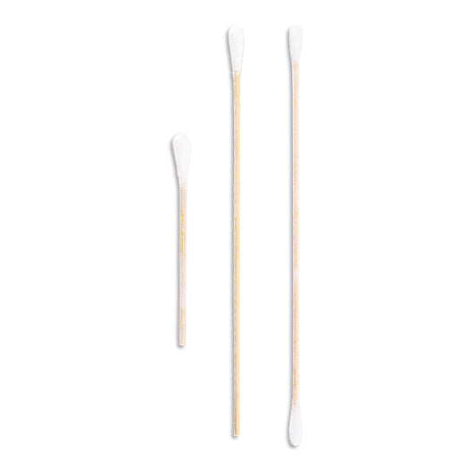 Cotton-Tipped Applicator, 6" x 1/12", Wood Stick, Tapered Tip, 100/bg, 10 bg/bx, 10 bx/cs