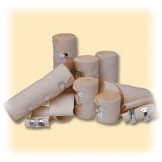 Elastic Bandage, 4" x 5 yds, CONTAINS LATEX, Shrink Wrapped, 10/pk, 5 pk/cs