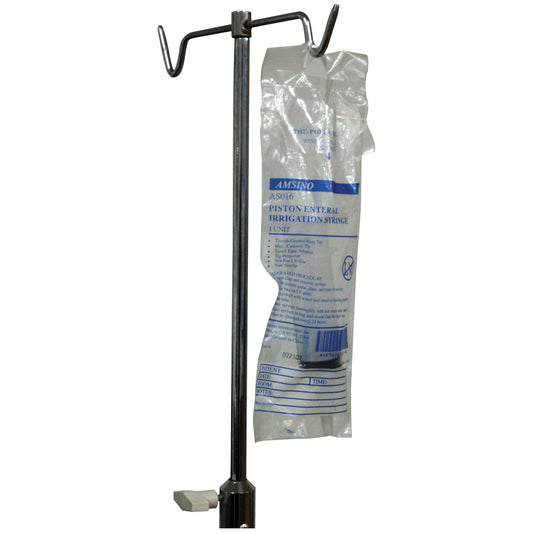 60cc Syringe, Catheter Tip, Thumb Control Ring with Small Tip Adapter, Packed in Resealable IV Pole Bag, 30/cs (150 cs/plt)