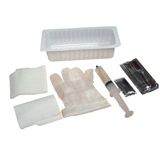 Foley Insertion Tray, Prefilled 30cc Syringe of Sterile Water, 20/cs (50 cs/plt)