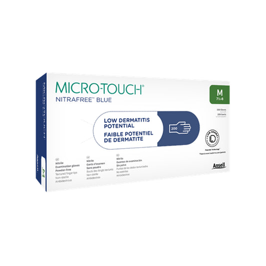 Exam Gloves, Large, Blue, Powder-Free, Non-Sterile, 200/bx, 10 bx/cs