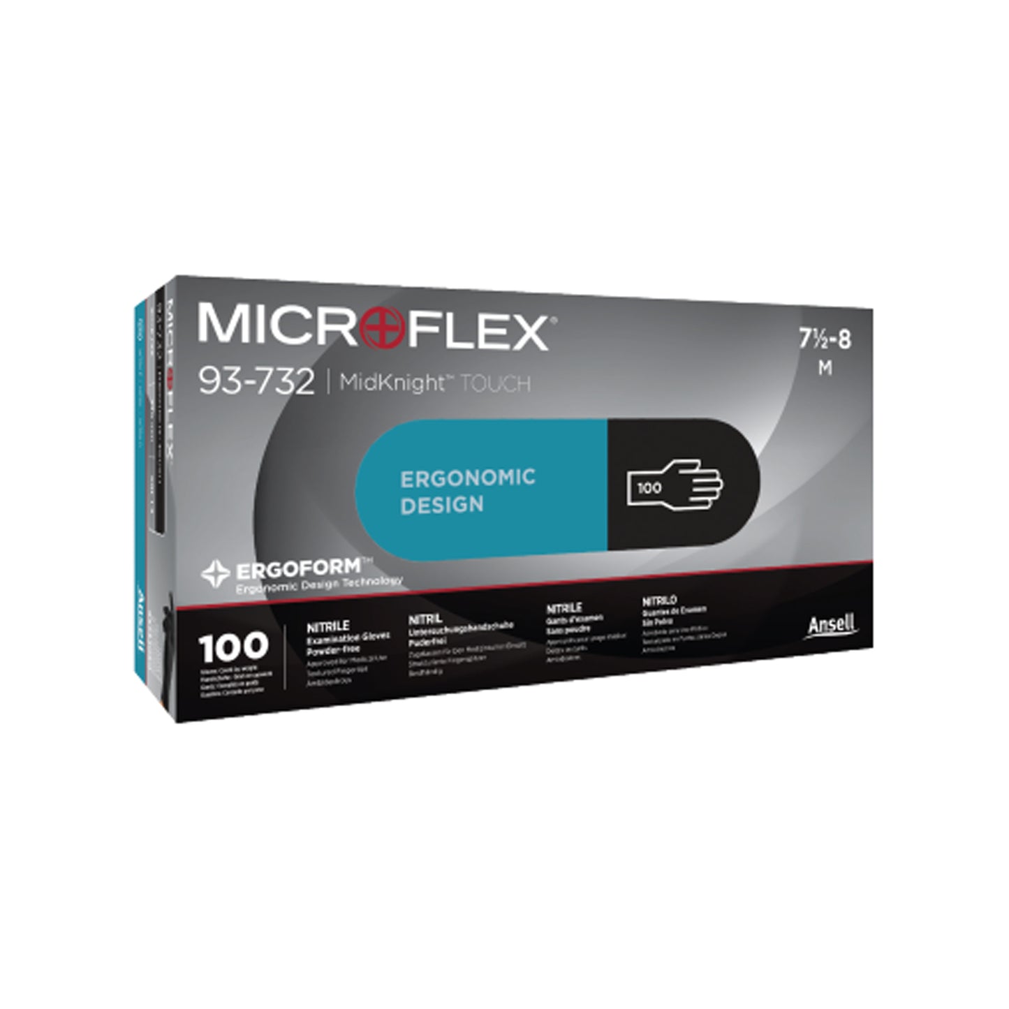 Exam Glove, Nitrile, Black, Small, 100/bx, 10 bx/cs