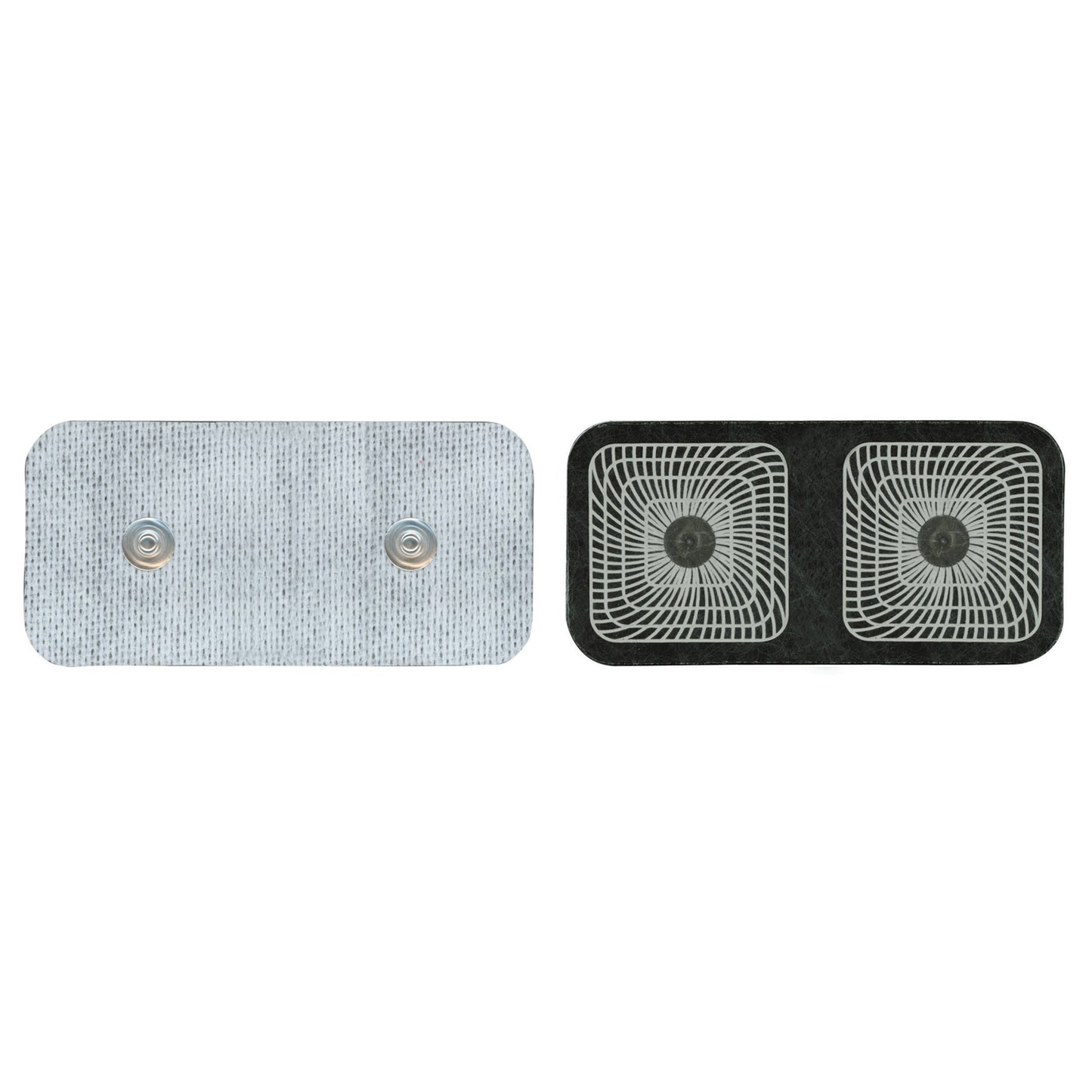 Electrode, 2" x 4" Rectangle, Dual Snap, 2/pk, 10 pk/bg, 1 bg/cs