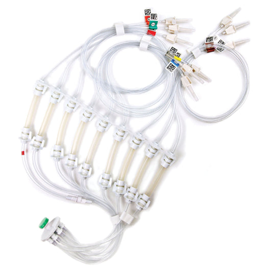 9-Lead Vented Transfer Set, 10/cs (Rx) (Continental US+HI Only)