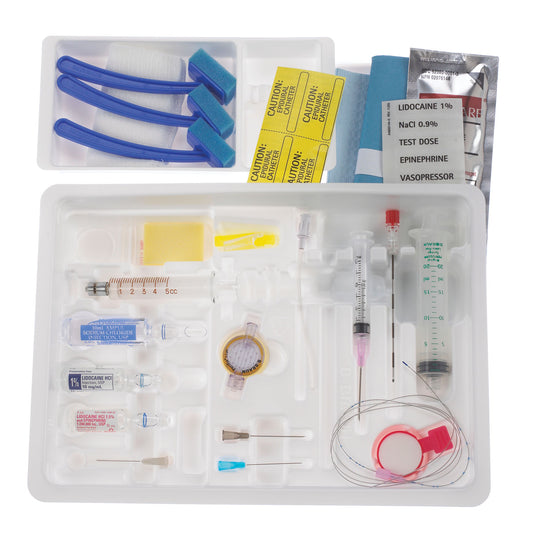 Continuous Epidural Tray, 18G x 3½" Hustead Needle, 20G Soft Tip Catheter with Closed Tip & Drugs , 10/cs (Rx) (Item is Non-Returnable) (Continental US+HI Only, Excluding IN and ND)
