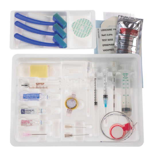 Continuous Epidural Tray, 17G x 3½" Winged Tuohy Needle & 19G Springwood Closed Tip Catheter , 10/cs (Rx) (Item is Non-Returnable) (Continental US+HI Only, Excluding IN and ND)