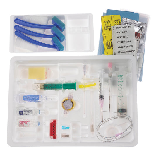 Continuous Epidural Tray, 18G x 3½" Tuohy Needle, 20G Closed Tip Catheter & 8cc Luer Slip PERIFIX Plastic LOR Syringe , 10/cs (Rx) (Continental US+HI Only, Excluding IN and ND) (Item is Short-Dated & Non-Returnable)