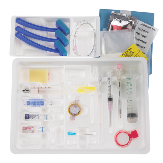 Continuous Epidural Tray, 18G x 3½" Tuohy Needle & 20G Closed Tip Catheter , 10/cs (Rx) (Item is Non-Returnable) (35 cs/plt) (Continental US+HI Only, Excluding IN and ND)